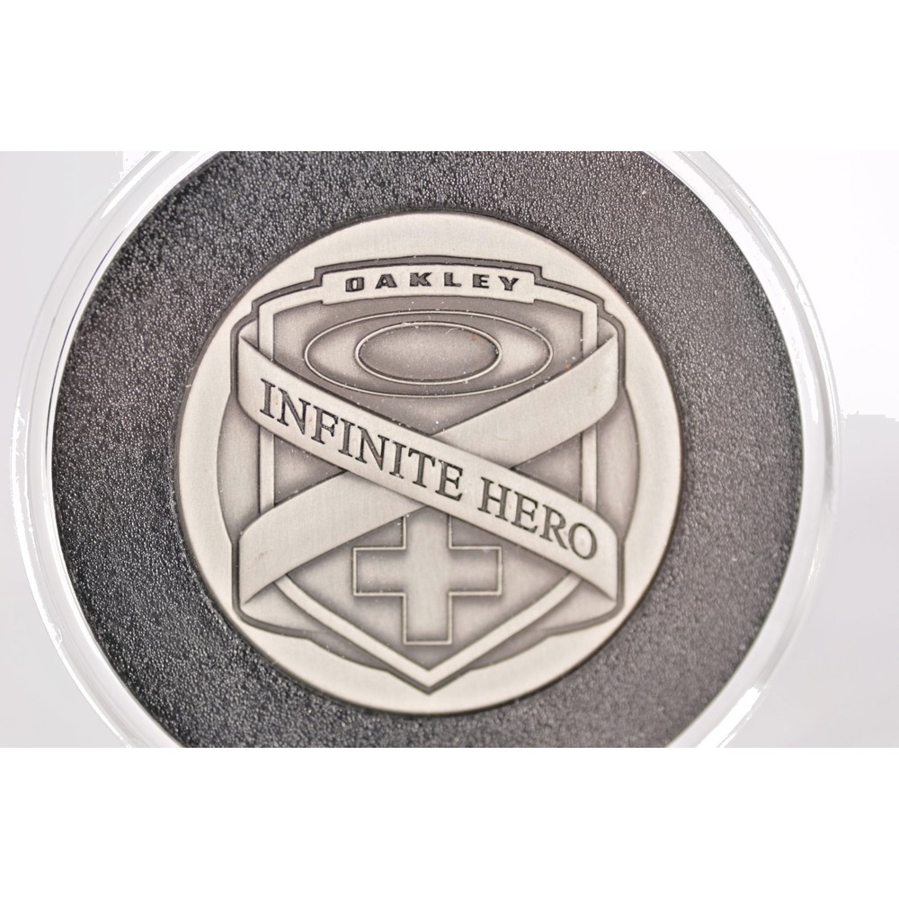 Oakley Infinite Hero Collector Challenge Coin 1 3/4 Inch Metal Military Memor...